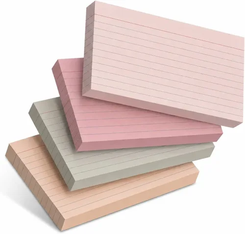 Vista 14 de Mr. Pen Tarjetas de Estudio de Neón Rayadas - 3x5, 180 Tarjetas - Tarjetas Rayadas para Estudiar Notecards for Studying, Ruled Index Cards