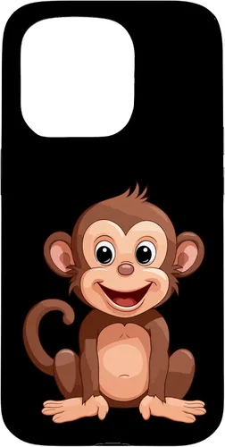 Vista 14 de iPhone 16 Monkey Lover - Funda de regalo con diseño de silueta para hombres, mujeres y niños