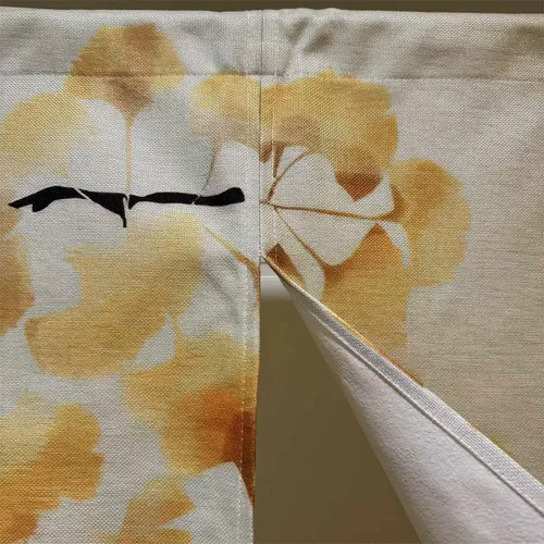 Vista 4 de Ofat Home Cortina de puerta Noren japonesa con diseño de gato durmiendo, cortina de armario, cortina de pared para colgar en la ventana, 33.5 x 59.1