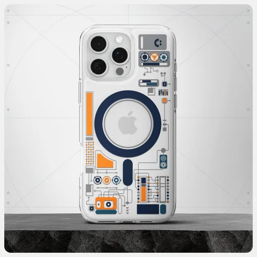 Vista 2 de Spigen Ultra Hybrid MagFit Impresión Digital Directa - Funda para iPhone 16 Pro [Diseño Personalizado][Compatible con Magsafe] - Analógica DDP