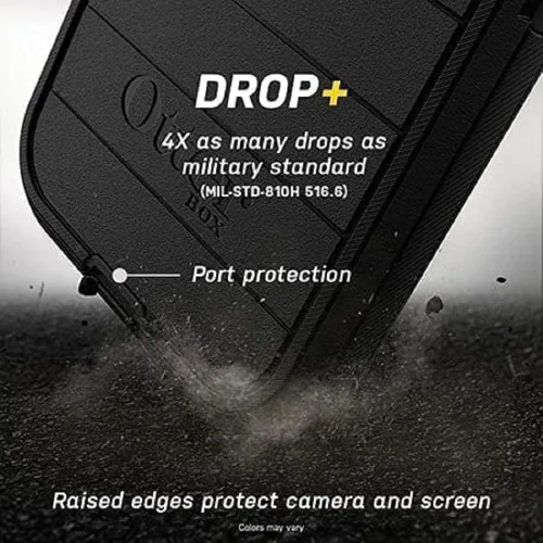 Vista 6 de OtterBox Defender Series - Funda de edición sin pantalla para iPhone 13 Pro Max y iPhone 12 Pro Max (solamente), solo funda, protección de defensa