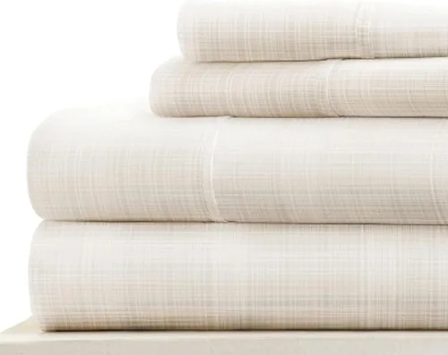 Vista 50 de Linen Market Juego de sábanas de 4 piezas tamaño matrimonial (gris claro cambray) – Duerme mejor que nunca con estas sábanas ultrasuaves y Cambray