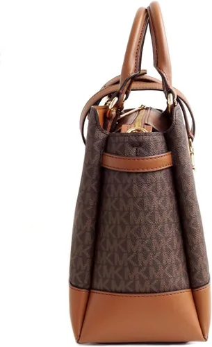 Vista 4 de Michael Kors Reed Bolso bandolera grande marrón con cinturón, Marrón
