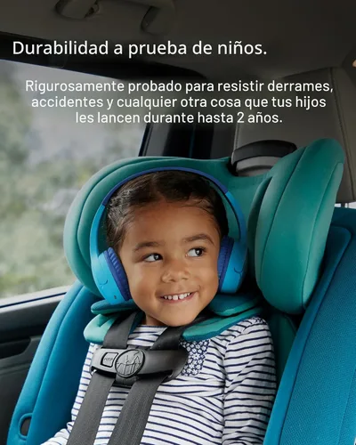 Vista 4 de Belkin SoundForm Mini - Auriculares inalámbricos Bluetooth para niños, batería de 30 horas, límite de volumen seguro de 85 dB, micrófono integrado