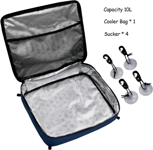 Vista 5 de Surf Sup - Bolsa enfriadora para tabla de remo, bolsillo superior de malla, impermeable, aislada, bolsa de almacenamiento portátil, con cremallera