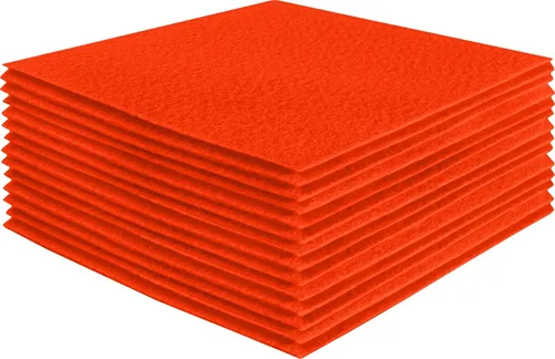 Vista 144 de FabricLA Hojas de fieltro acrílico para manualidades, cuadrados de fieltro precortados suaves de 4 x 4 pulgadas (3.9 in x 3.9 in), utiliza hojas