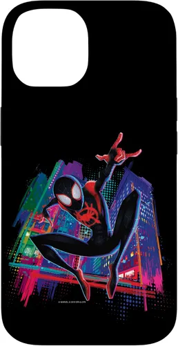 Vista 4 de Marvel Spider-Man Miles Morales Graffiti City - Carcasa para iPhone 17