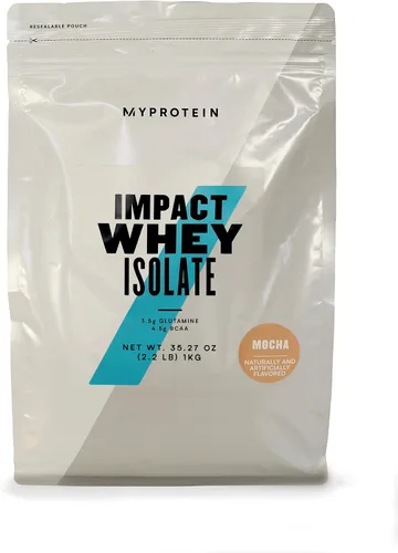 Vista 12 de Myprotein Impact aislado de proteína de suero, 1 kg (40 porciones) Vainilla helado, 22g de proteína, 3.5g de glutamina y 4.5g de BCAA por porción