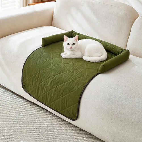 Vista 18 de Alfombrillas calmantes para cama para perros con soporte para el cuello y Negro