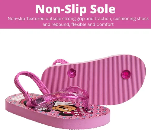 Vista 4 de Disney Sandalias de personajes para niñas y niños, zapatos de agua para niños, Minnie Mouse Mickey Moana Toy Story Elsa Frozen Cars Encanto