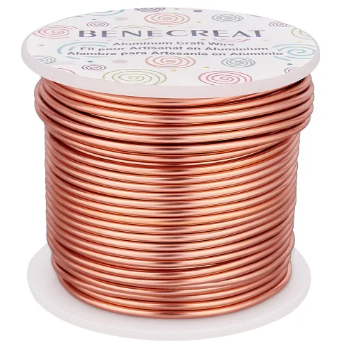 Vista 36 de BENECREAT -Alambre de aluminio para joyería de calibre 9, 55 pies, alambre metálico flexible para esculpir, ideal para manualidades de Halloween