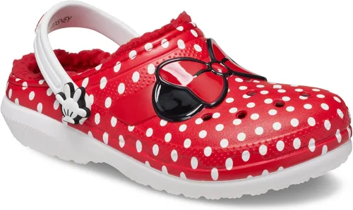 Vista 7 de Crocs Zuecos y pantuflas unisex de Disney con forro clásico para niños, zapatos y pantuflas de Mickey y Minnie Mouse