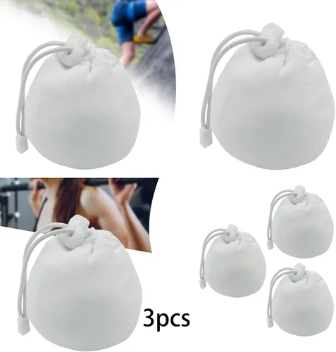 Vista 6 de Generic 4 unids bolsa de tiza de gimnasio con cordón para deportes gimnasia Deadlifting