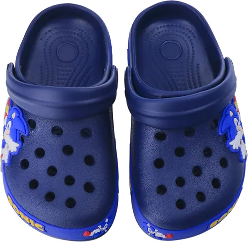 Vista 5 de Zapatos de jardín de dibujos animados para niños, sandalias de zuecos para niños, zapatos de agua para niños, pantuflas de playa para niños