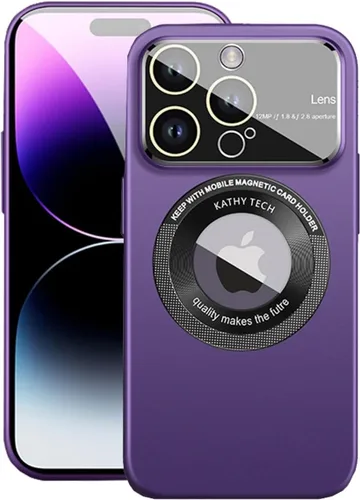 Vista 4 de Funda magnética para iPhone 11 Pro Max compatible con Magsafe, protección completa de cámara con protector de lente, ultrafina para hombres