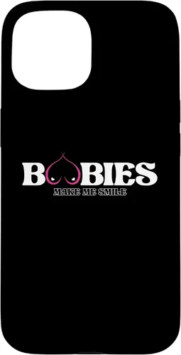 Vista 6 de iPhone 11 Funny Boobies Make Me Smiles Funda de humor para adultos
