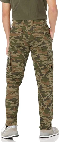 Vista 3 de Amazon Essentials Pantalones cargo de sarga de algodón elástico para hombre (disponibles en tallas grandes y altas)