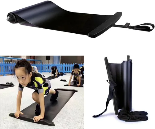 Vista 3 de Tabla deslizante con botines deslizantes Tabla deslizante de hockey ideal para entrenamiento, fitness y entrenamiento atlético Fácil de rodar