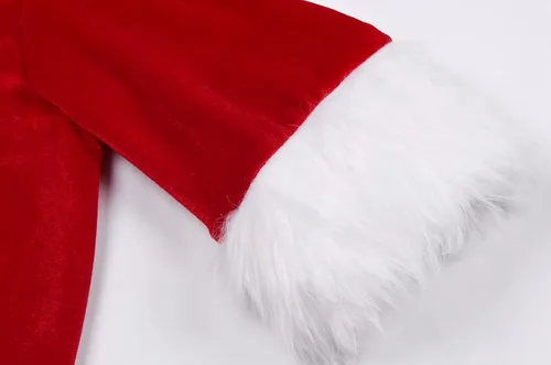Vista 4 de Sersllta Vestido de Papá Noel para niñas, disfraz de Papá Noel con sombrero