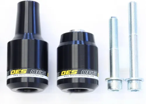 Vista 2 de OES Accessories Deslizadores de marco de marca compatibles con Yamaha FZ-10 MT-10 2017-2025 (rojo)