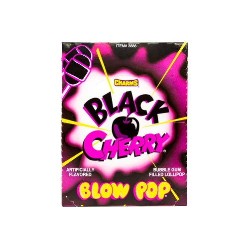 Vista 3 de Charms Paletas Blow Pops, caja de 48