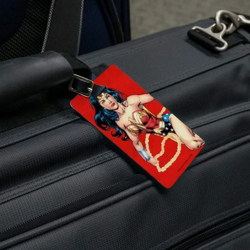 Vista 5 de Wonder Woman - Juego de 2 tarjetas de identificación para equipaje de mano