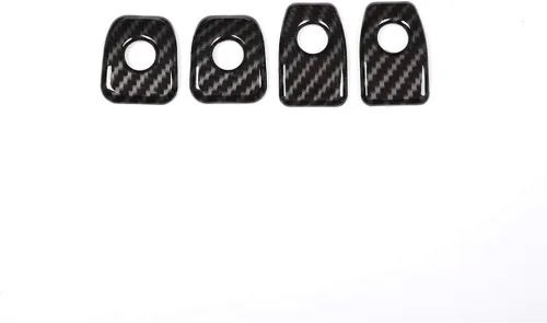 Vista 8 de YIWANG Adhesivo de fibra de carbono para puerta de coche, 4 unidades, para BMW X5 F15 2014 2015 2016 2017 2018, para BMW X6 F16 2015 2016 2017 2018