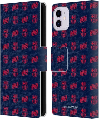 Vista 119 de Head Case Designs Funda de piel con licencia oficial del FC Barcelona Barca Crest Graphics para iPhone 11