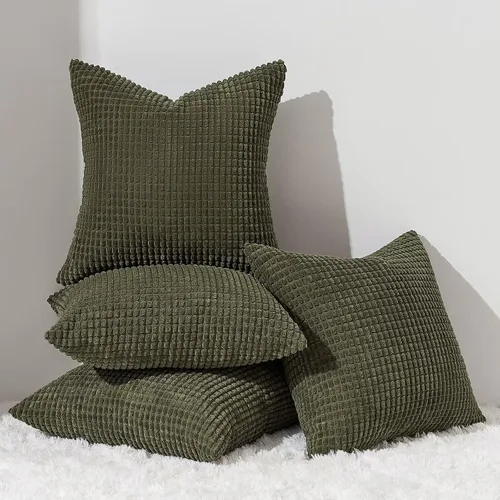 Vista 13 de Topfinel - Paquete de 4 fundas de almohada decorativas en negro y blanco de 16 x 16 pulgadas para sala de estar, sofá, cama, decoración rústica