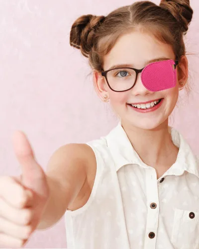 Vista 2 de 12 parches oculares para adultos y niños, parche médico para ojos, tratamiento de ojos perezosos, ambliopía y estrabismo, parche para ojos izquierdo