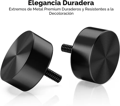 Vista 5 de YaFex Barras de cortina resistentes de 32 a 60 pulgadas, barra de cortina negra ajustable de 1 pulgada para ventanas, barras de tratamiento