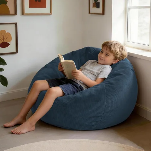 Vista 8 de LPMOERA Puf de espuma viscoelástica para niños/adolescentes con relleno redondo para niños, para sala de estar, dormitorio, dormitorio