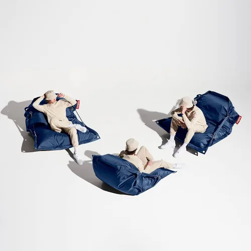 Vista 3 de Fatboy Buggle-Up - Sillón puff color azul oscuro