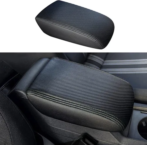 Vista 7 de Funda de reposabrazos adecuada para Toyota Camry 2007-2011 de cuero para consola central reposabrazos almohadilla protectora