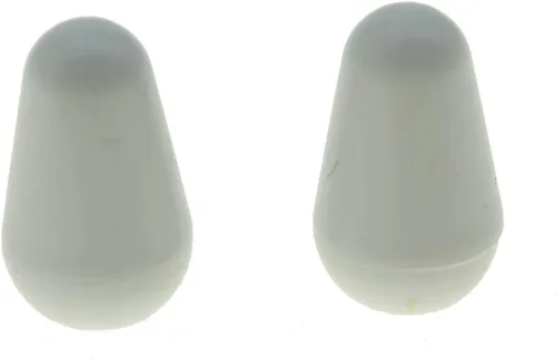 Vista 10 de KAISH 2 piezas Interruptor Selector de Pastilla de 5 Vías Punta Interruptor Tapa Interruptor Botón para USA Stratocaster/Strat Envejecido Blanco