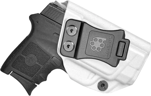 Vista 11 de Amberide IWB Kydex Holster for Smith & Wesson Bodyguard 380 Auto, Concealed Carry, No Optic/No Laser, Adjustable Cant, Posi-Click Retention, Made in