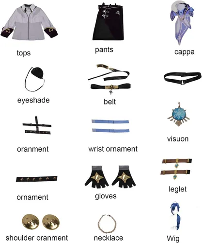 Vista 2 de Game Genshin Impact Kaeya Alberich Cosplay Costume for Halloween Carnival Party Suit