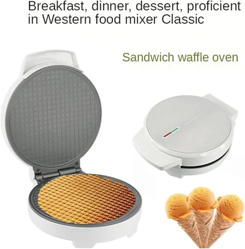 Vista 3 de Máquina de pan Máquina de desayuno casero Máquina de rollo de huevos Máquina de bandeja para hornear eléctrica Máquina de cono de helado casero