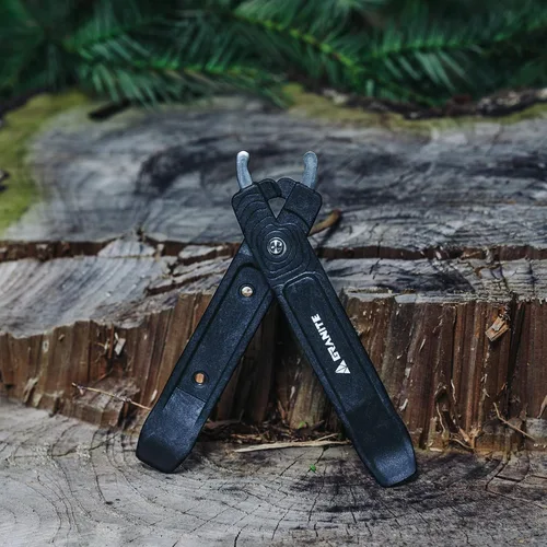 Vista 2 de Granite Talon - Palancas de neumáticos de bicicleta con función de alicates de cadena de bicicleta, herramientas de extracción de cadena de Negro