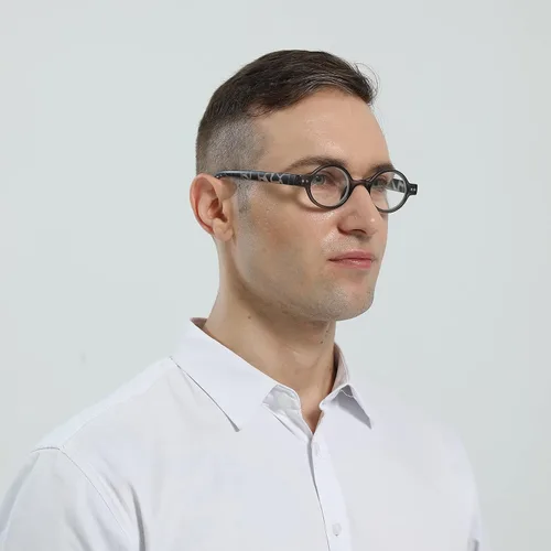 Vista 5 de Paquete de 4 mini lentes de lectura redondos pequeños, cómodos para mujeres y hombres (multicolor2, 1.00, multiplicador_x)