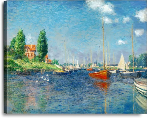 Vista 226 de A&T ARTWORK Antibes Seen from The Salis Gardens de Claude Monet Las Obras de Arte Clásico Mundial Reproducciones, Impresiones de Arte en Lienzo
