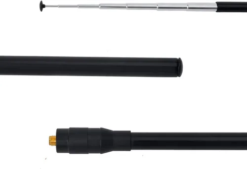 Vista 4 de HYS Antena telescópica de banda ancha de 70-1000MHz Antena de radio móvil SMA-hembra para BaoFeng UV5R UV5RE BF-888S Series Kenwood Quansheng TK11