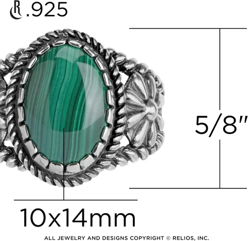 Vista 3 de American West Jewelry Anillo de plata de ley para mujeres y hombres, elección de piedras preciosas de inspiración nativa, tallas 5 a 13