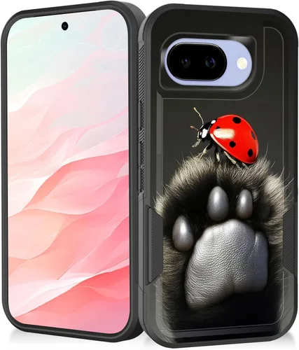 Vista 100 de Funda para Pixel 7a, resistente de doble capa híbrida de policarbonato duro de goma suave a prueba de golpes para Google Pixel 7A 6.1 pulgadas