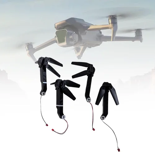 Vista 3 de B Baosity Juego de brazos de motor de dron a control remoto, accesorios profesionales ligeros con hélices, brazos de eje para E88 E99 reemplazos