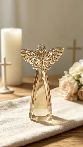 Vista 8 de Champagne Crystal Guardian Angel Christian Gifts for Women