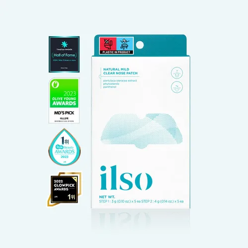 Vista 2 de ilso Natural MILD - Parche transparente para nariz, removedor de puntos negros para nariz, poros y espinillas, cuidado de la piel facial, aprobado