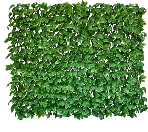 Vista 14 de Sumery Pantalla de Privacidad de Valla Expandible para Balcón Patio Exterior, Panel Decorativo de Cercado de Hiedra Artificial, Setos Artificiales