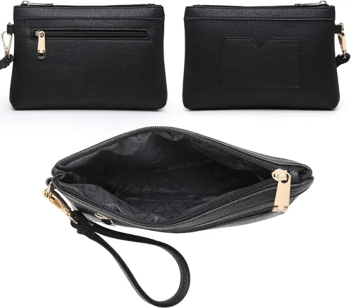 Vista 7 de MARCO M KELLY Conjunto de bolsos y carteras para mujer, bolso de mano de dos tonos, 2 unidades Set, Designer, Top Handle, Two Tone, 2pcs