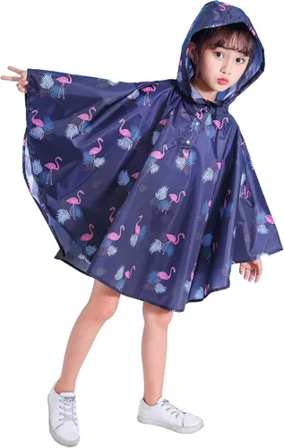 Vista 6 de Spmor Chaqueta de lluvia con capucha para niños